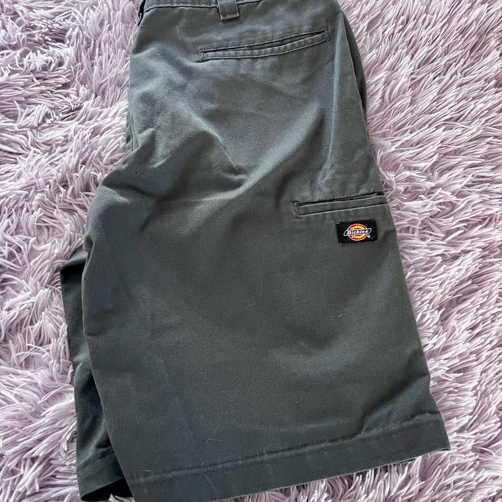 Dickies Men's Charcoal Flat Front Shorts